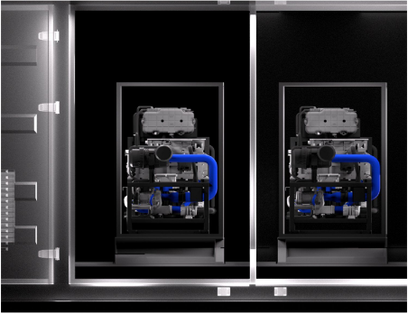 500m3/H 1MW 컨테이너화 수소 발전기 연료전지 발전소용 물 전해질